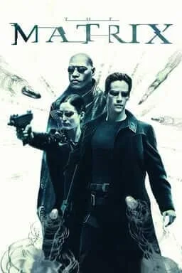Official poster for The Matrix with Neo, Trinity and Morpheus