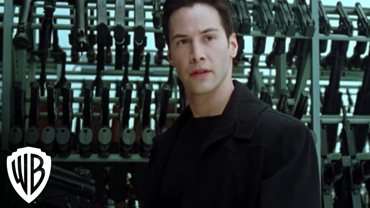 Keanu Reeves as Neo in the official trailer