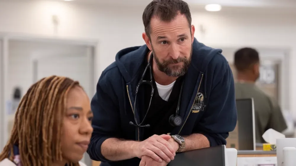 Noah Wyle as Dr. Robby in The Pitt