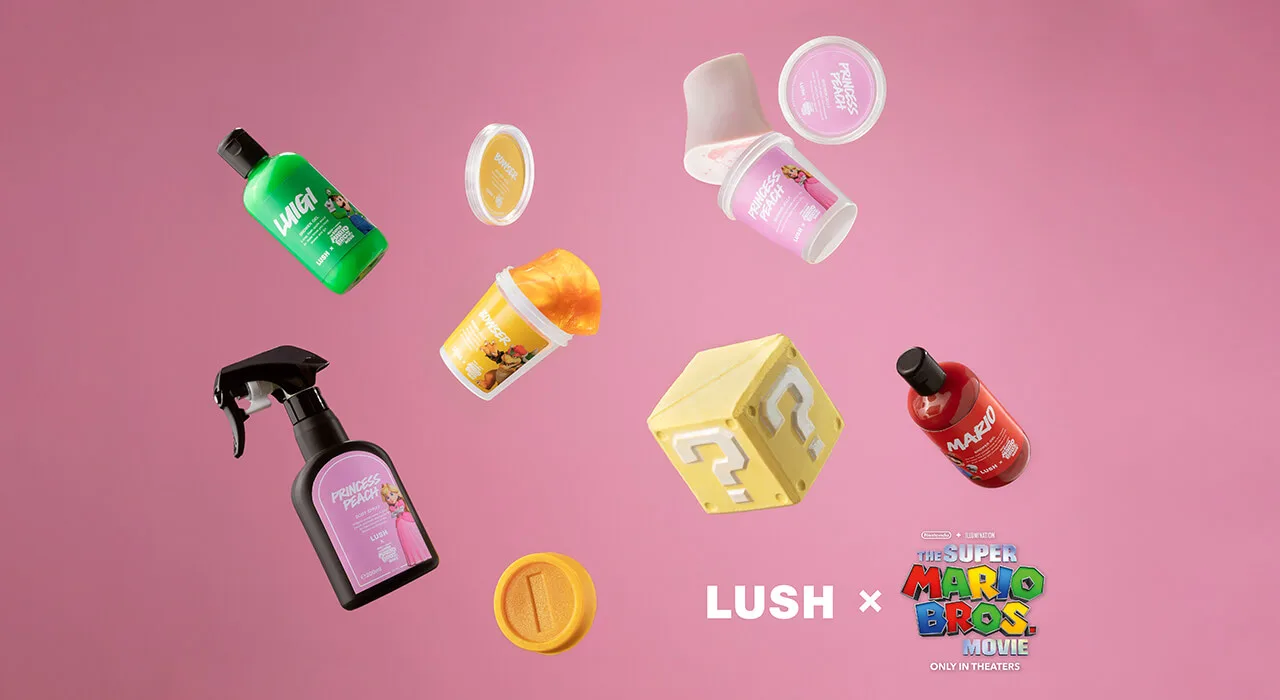 Official Lush collaboration products licensed for the film.