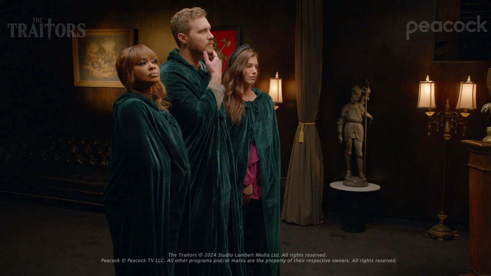 Cloaked Traitors in Peacock's Bumble campaign