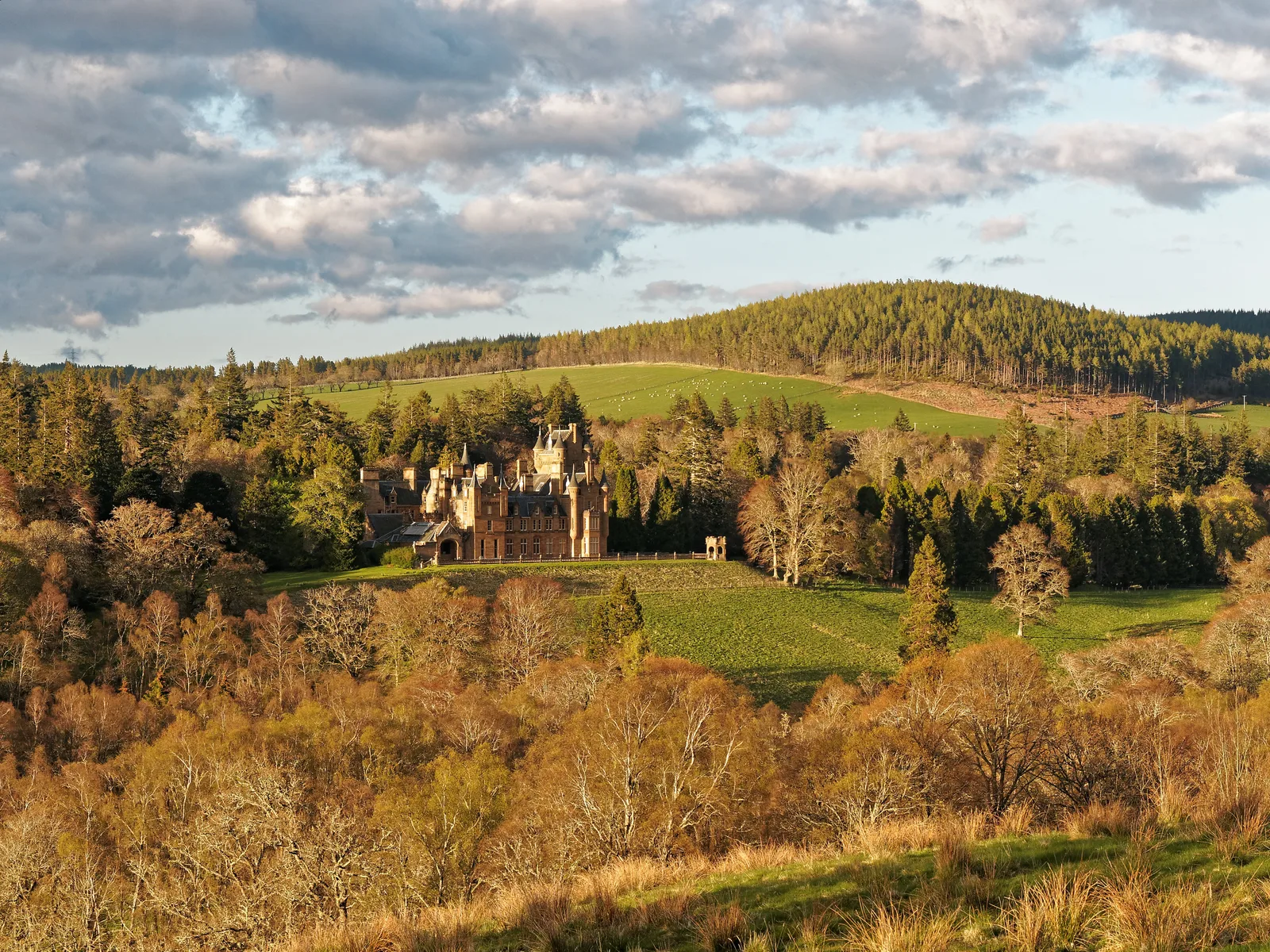 Ardross Castle in the Scottish Highlands, the filming location; photographed in 2015, before the series.