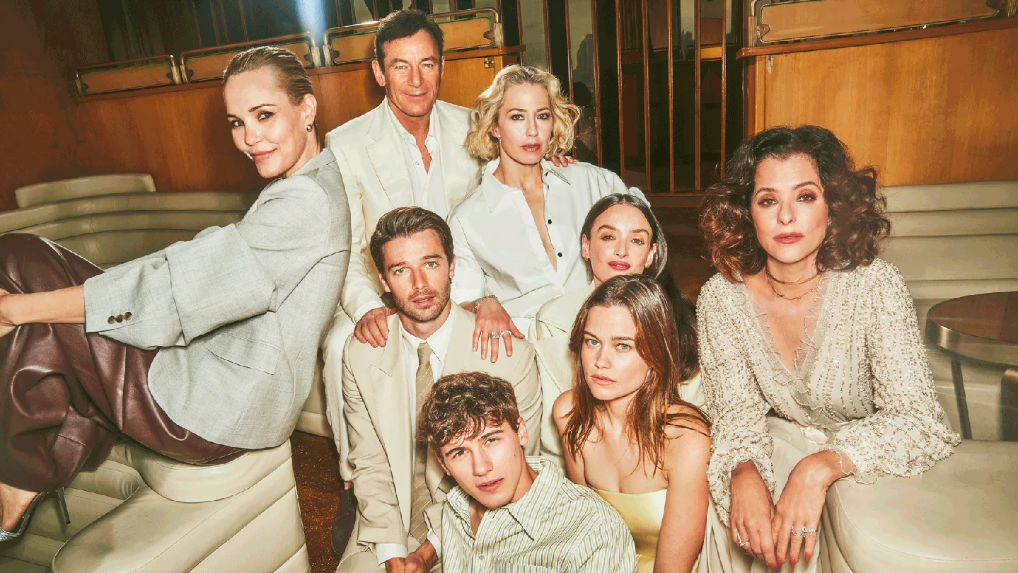 Leslie Bibb, Carrie Coon, Sarah Catherin Hook, Jason Isaacs, Charlotte Le Bon, Sam Nivola, Parker Posey And Patrick Schwarzenegger were photographed on March 16 At BOOM at the Standard, Highline in…
