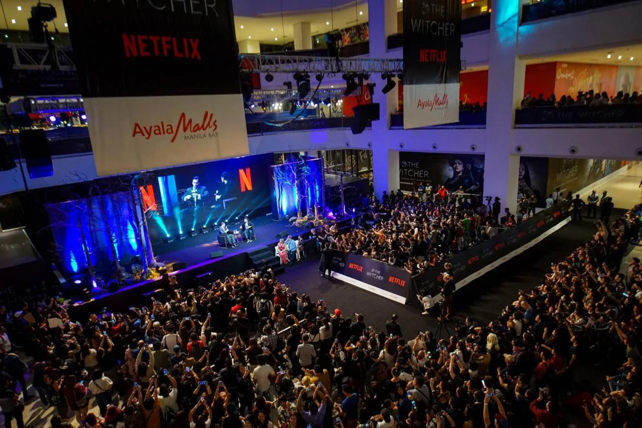 Crowd at FIRST agency's launch event for The Witcher
