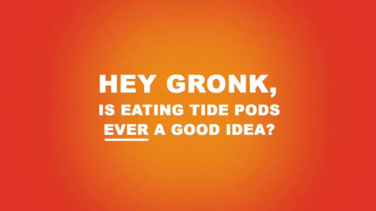 What should Tide PODs be used for? DOING LAUNDRY. Nothing else. Eating a Tide POD is a BAD IDEA, and we asked our friend @robgronkowski to help explain.