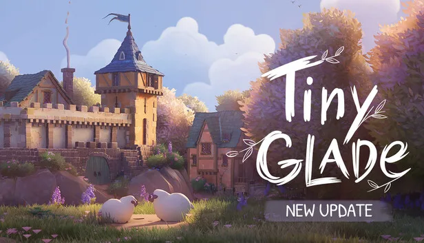 Official Steam artwork and screenshots of Tiny Glade.