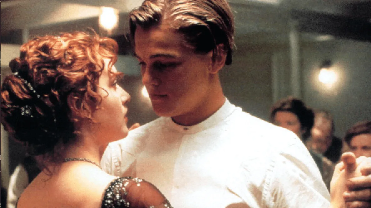 Rose and Jack dancing below deck