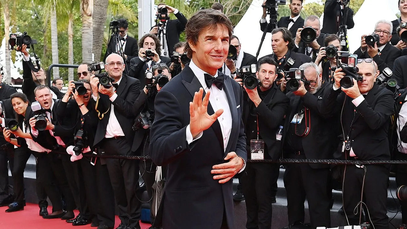 Tom Cruise at the Cannes premiere, May 2022