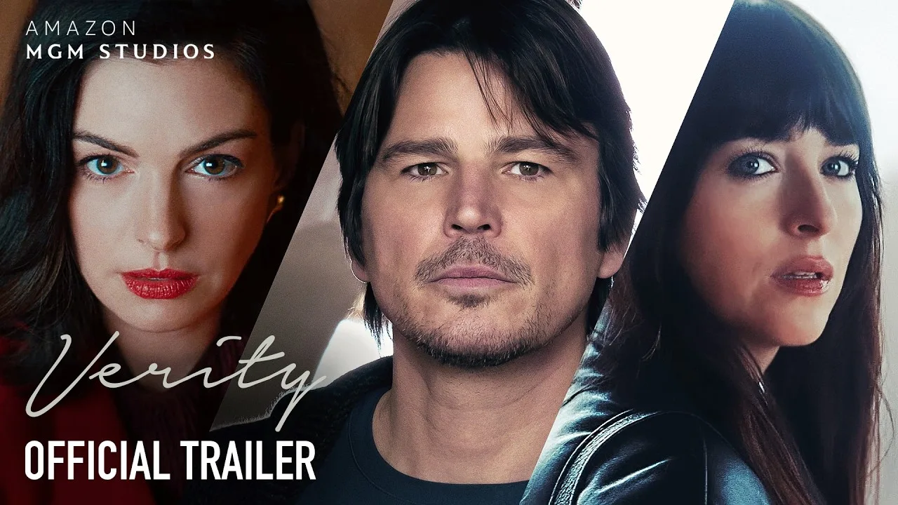Anne Hathaway, Josh Hartnett and Dakota Johnson in the Verity trailer