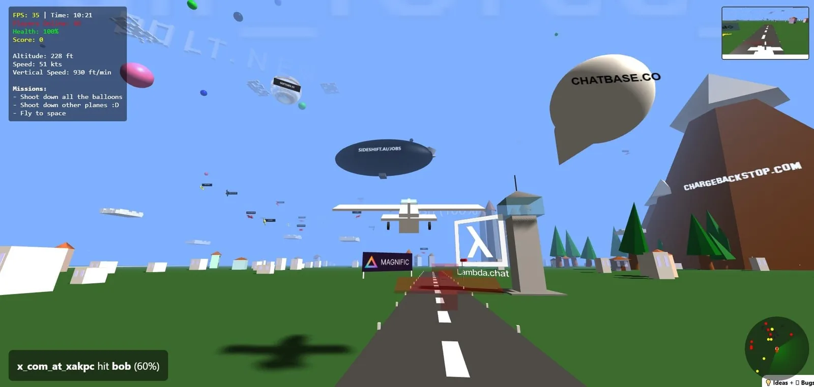 Pieter Levels’ documented flight simulator experiment.