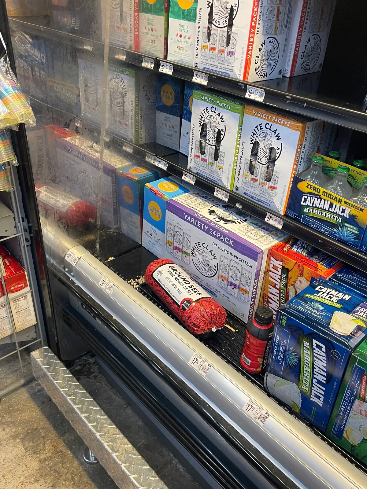 White Claw variety packs at Walmart, January 2026