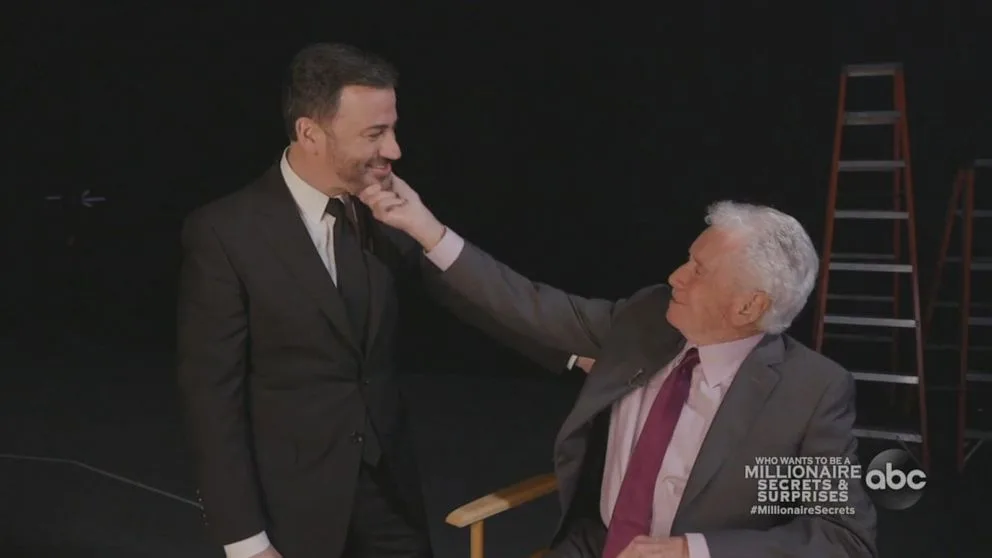 Video Regis Philbin visits new 'Millionaire' studio for reboot with Jimmy Kimmel