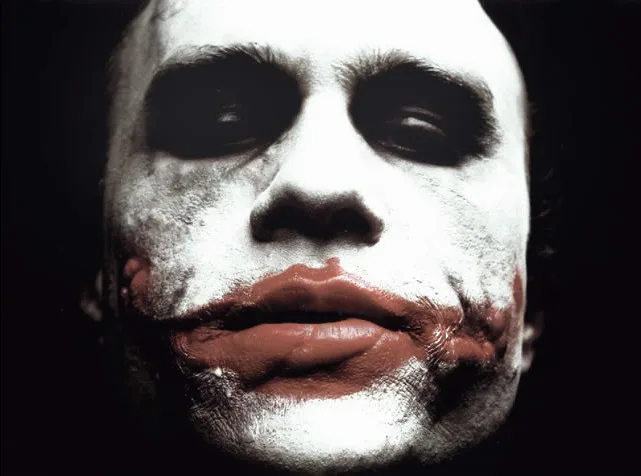 The first image of Heath Ledger's Joker, revealed through the campaign
