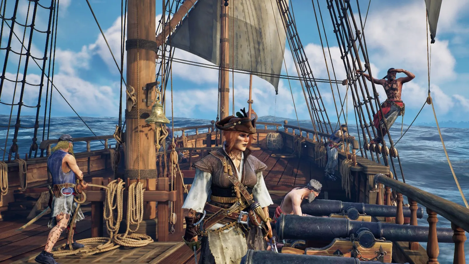 Pirates on a ship