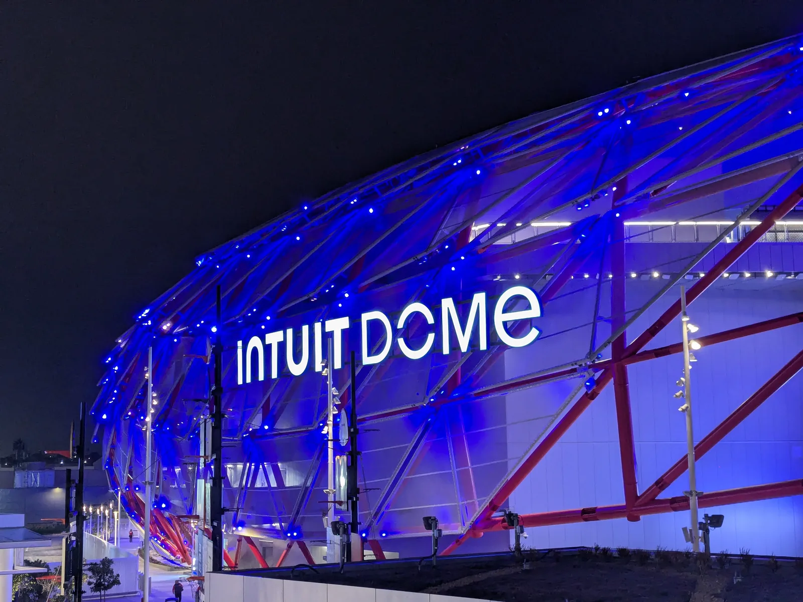 Exterior of the Intuit Dome, the premiere venue