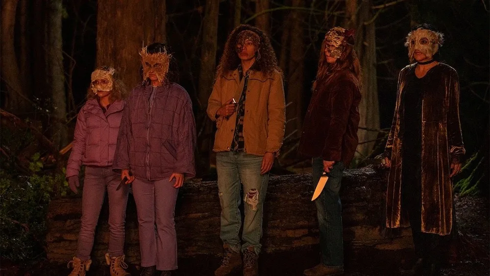 The teen survivors in the woods