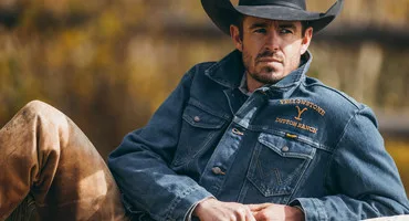 A model in the Wrangler x Yellowstone collection