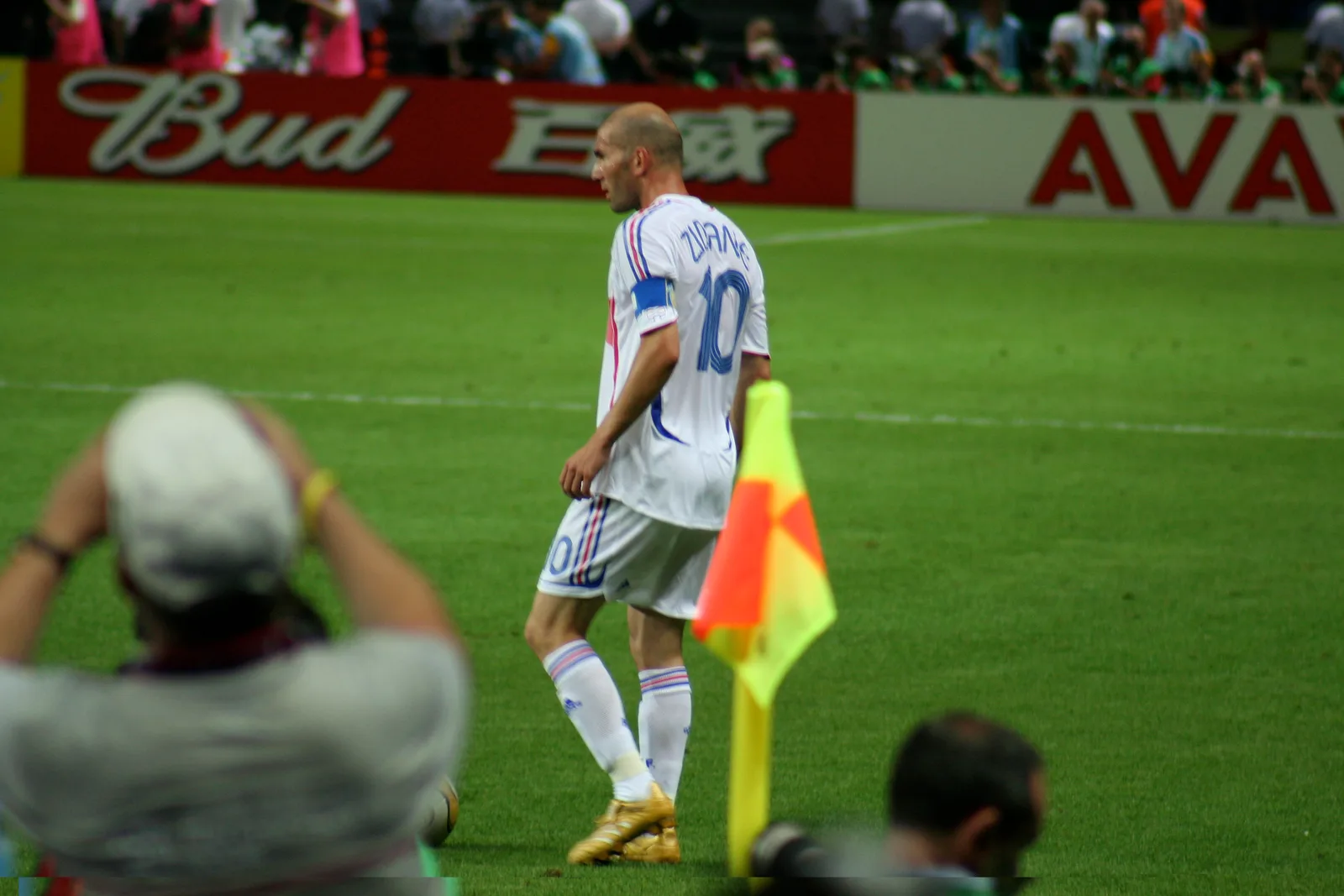 Zinedine Zidane at the 2006 World Cup final.